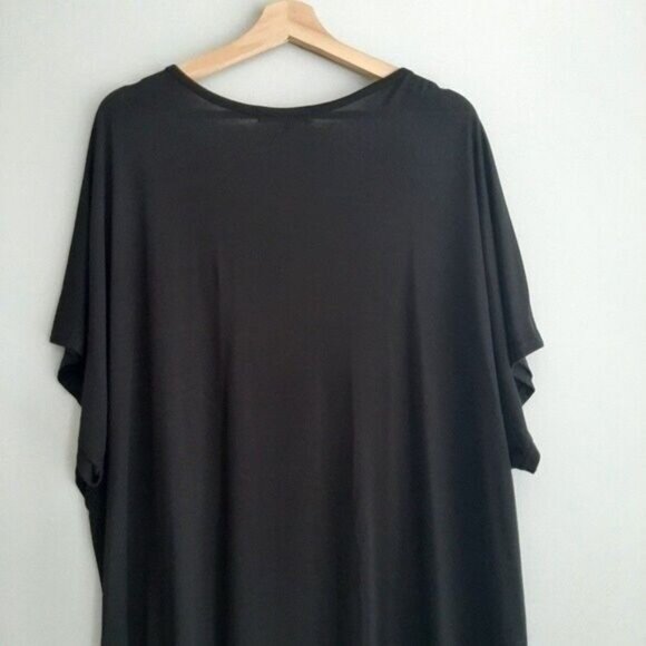 ADDITION ELLE Short Sleeve Tunic Top Beaded Neckline PLUS Sz 4X - Picture 7 of 10